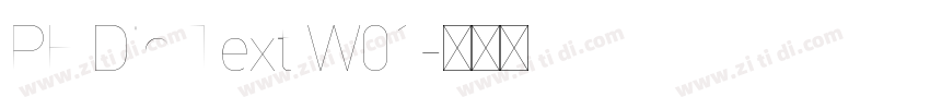 PF Din Text W01字体转换 PF Din Text W01字体转换